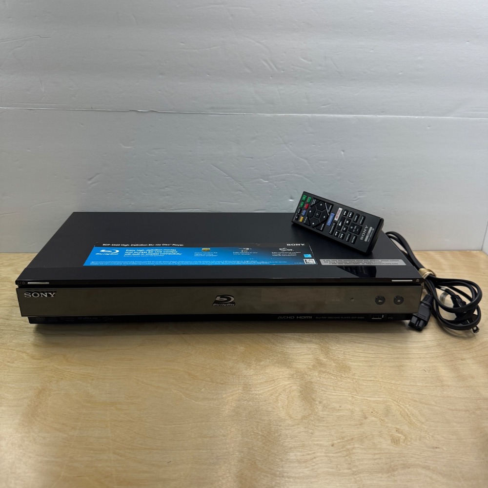 Sony BDP-S560 Blu-ray Disc Player WiFi 1080p Full HD HDMI Black with Remote